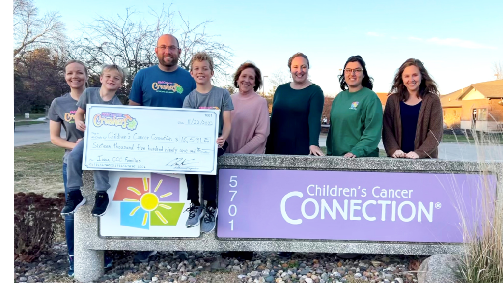 Kid Cancer Crushers Gives Donation to CCC