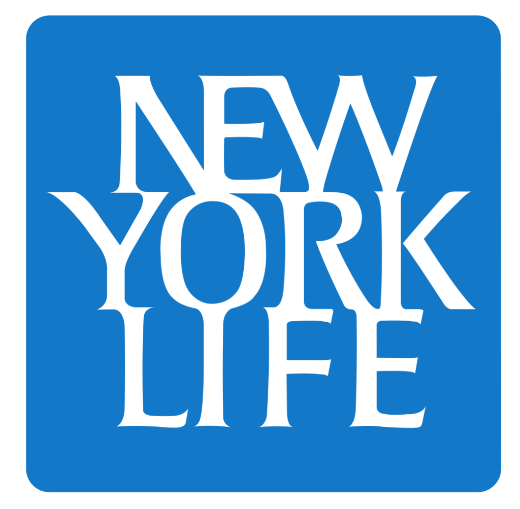 blue text logo for new york life