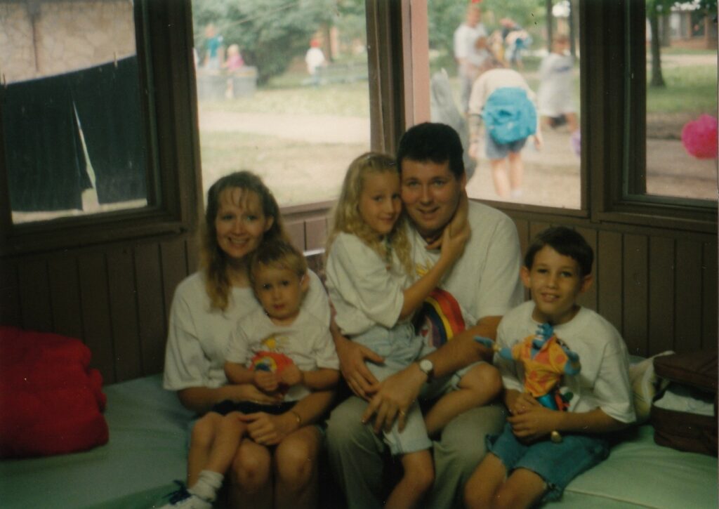 photo of erin's family at camp when she was a child